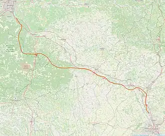 Voir la carte de la ligne.