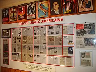 Affiches collaborationnistes et tracts anglo-américains.