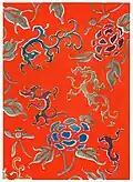 Motif floral. Illustration tirée de la revue d'art Bijutsu Sekai  (Monde de l'Art) (1893-1896)