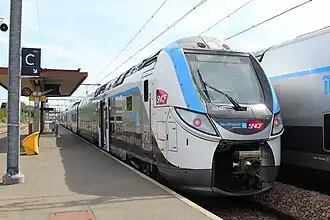 Un train de banlieue à Montargis