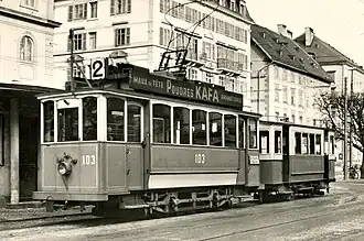 Image illustrative de l’article Anciens tramways de La Chaux-de-Fonds