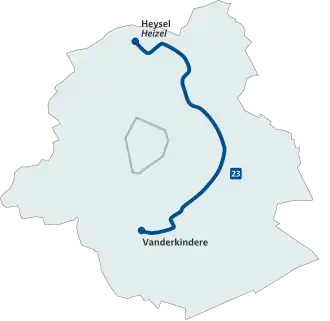 Voir la carte de la ligne.