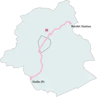 Voir la carte de la ligne.