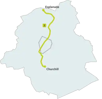 Voir la carte de la ligne.