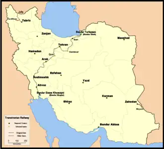 Image illustrative de l’article Chemin de fer transiranien