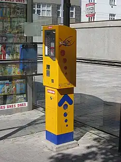 Distributeur automatique à Olomouc, République tchèque.