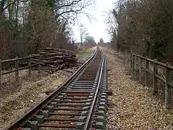 La voie posée, mais pas encore réglée.