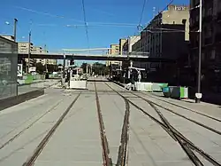 Station Porte de Vincennes et pont de la Petite Ceinture.