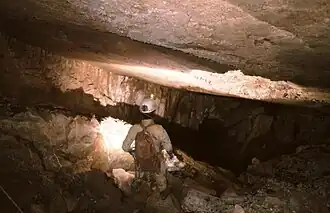 Dans les Toboggans (-510 m) du T13 (Torca del Alba).