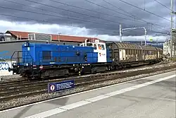 Locomotive Em 4/4 n°601 en gare de Chavornay