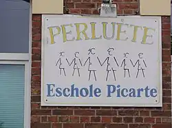 Panneau de l'Eschole Picarte.