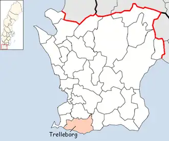 Localisation de Trelleborg