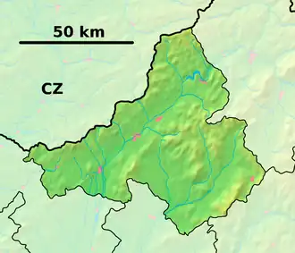 Voir sur la carte topographique de la région de Trenčín