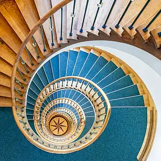 Escalier en colimaçon au Kampnagel (de), centre culturel à Hambourg.