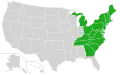 Aire de répartition aux États-Unis.