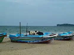 Trinquemalay, la plage des pêcheurs.