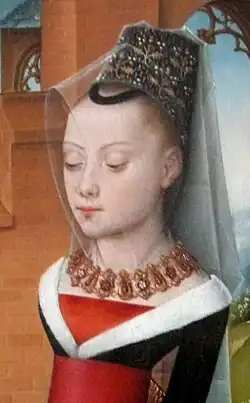 Buste de Maria Hoose. Détail du volet droit.