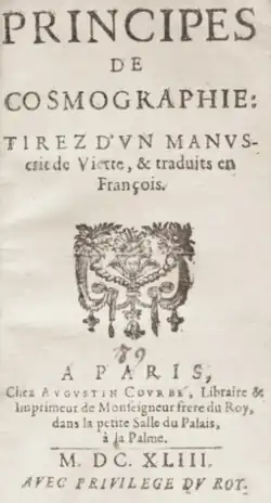 Image illustrative de l’article Principes de cosmographie