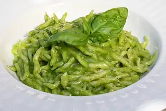 Trofie au pesto.