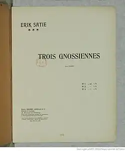 Image illustrative de l’article Gnossiennes