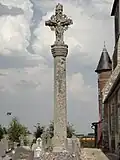 Croix sculptée du cimetière de Trouville.