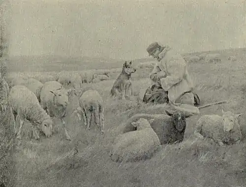 The Shepherd's Lunch, huile sur toile, 1892.
