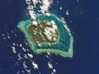 Vue satellitaire de Tubuai en 2002