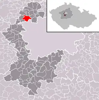 Localisation de Tuchoměřice