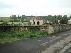 Tucquegnieux village, vue de l'ancien cimetière du XIXe&nbsp;siècle.
