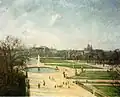 Le grand bassin rond peint par Camille Pissarro en 1900.