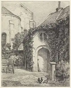 Portail de jardin à l'arrière d'une église (1918), Rijksmuseum Amsterdam..