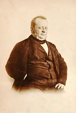 Camillo Cavour président du conseil à Turin en 1860 - artisan de l'unité italienne.