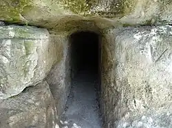 Cuniculus des soubassements fortifiés de Véies.