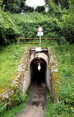 Tunnel de Laspécès, entrée du côté de Mont-de-Marsan.