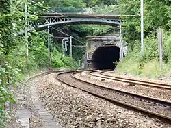 L'entrée du tunnel de Louveciennes