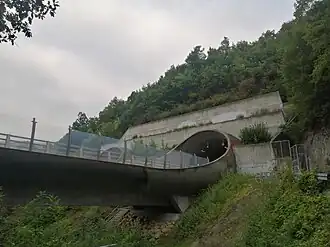 L'entrée du tunnel du Petit Brion.