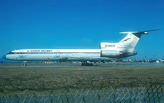Un Tupolev Tu-154M de :Baikal Airlines (en), similaire à celui impliqué dans l'accident.