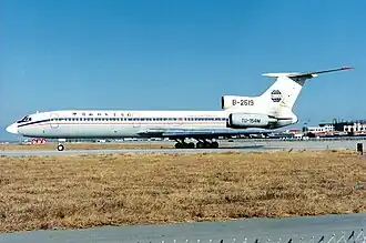 Un Tupolev Tu-154 de China Northwest Airlines, similaire à celui impliqué dans l'accident