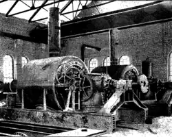 Turbine pendant son montage dans la centrale