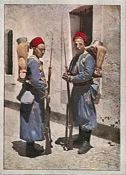 « Turcos », tirailleurs algériens.