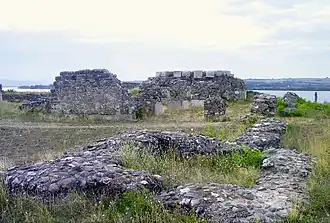 Photo de ruines romaines de Drobeta-Turnu Severin.