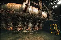 Photo d'une circulaire à vent chaud et des tuyères