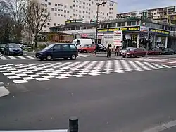 TVM : damier à une intersection.
