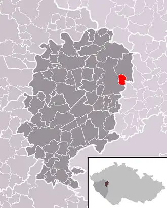 Localisation de Týček