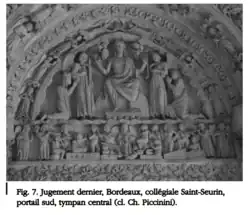 Épisode du Jugement dernier ainsi que de la Résurrection des morts par l'appel de la trompette de l'Apocalypse.