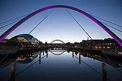 Vue du pont sur la structure.