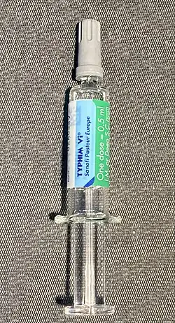 Image illustrative de l’article Vaccin contre la typhoïde