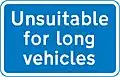 Itinéraire inadapté pour les véhicules longs