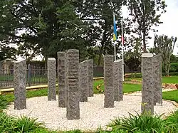 Memorial au personnel belge de la MINUAR de Kigali, Rwanda.