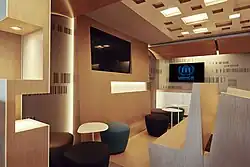 Espace « Tech café » dans le bâtiment de L’UNHCR à Genève